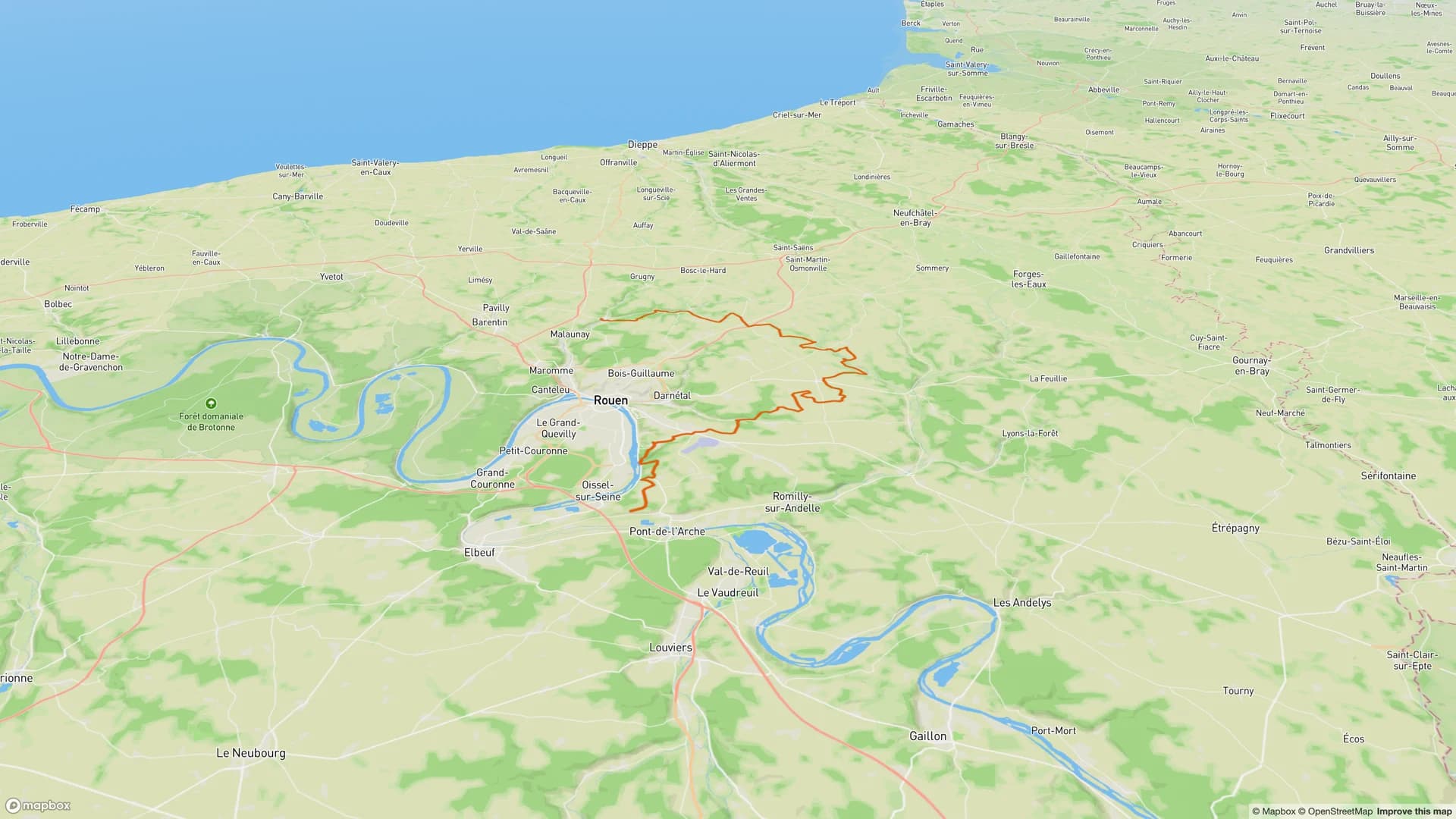 GR25 De Sotteville-sous-le-Val à Montville